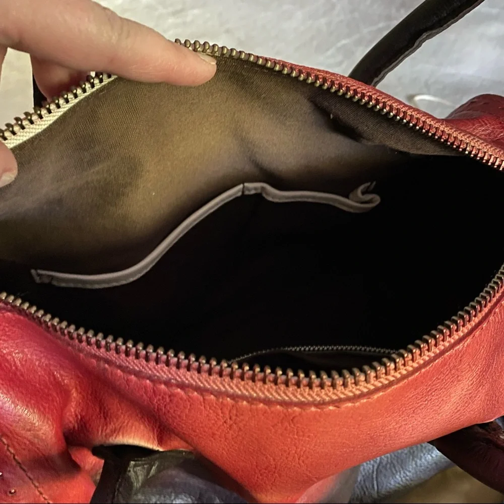 Old Trend hand painted ombre satchel - Picture 13 of 16